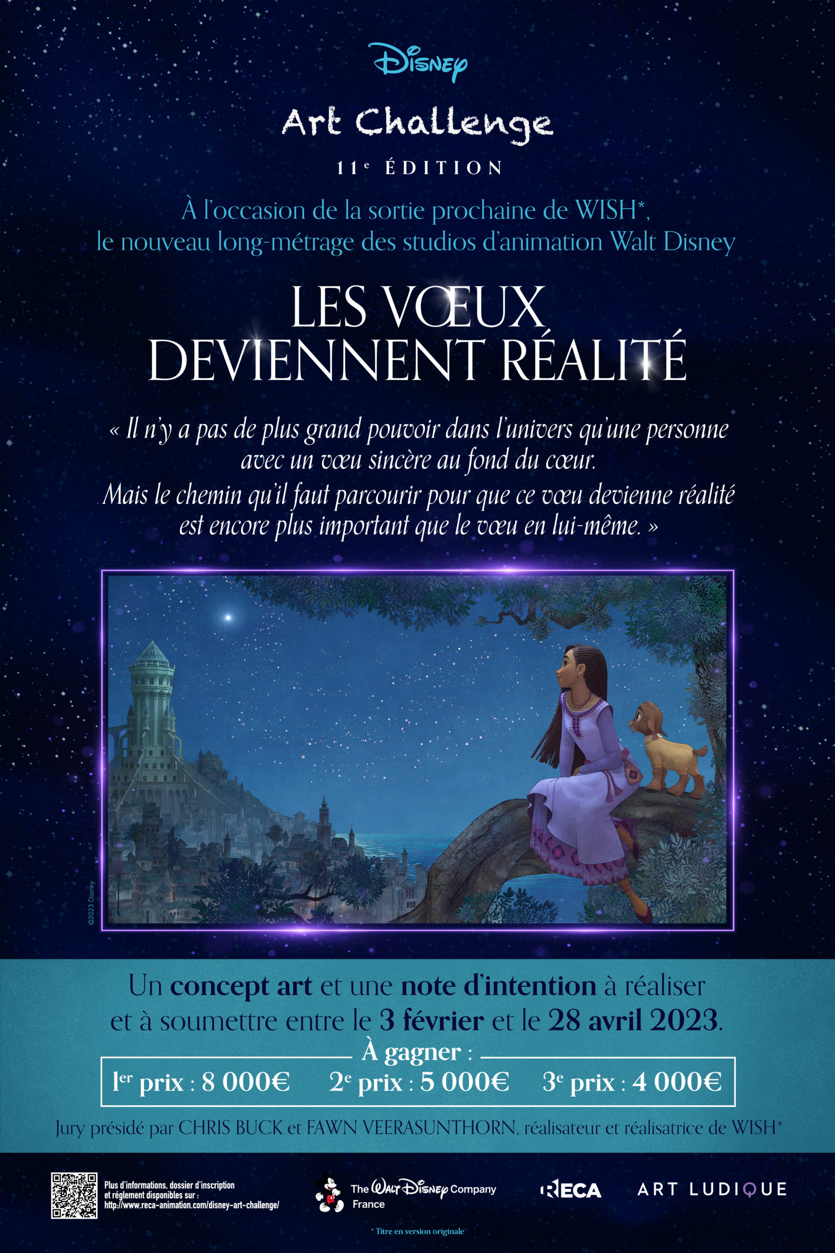 Disney Art Challenge 11ème édition ‘’Les Vœux deviennent Réalité’’ RECA Animation