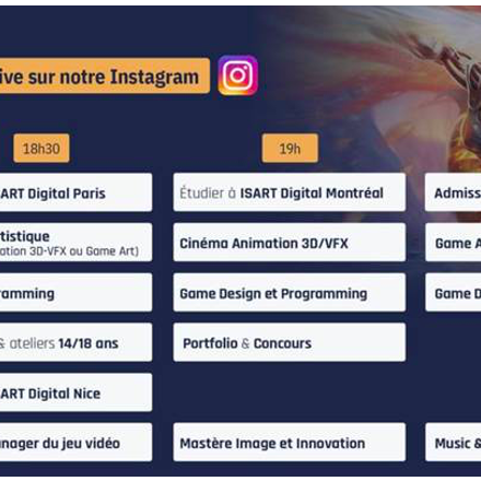 ISART part en live